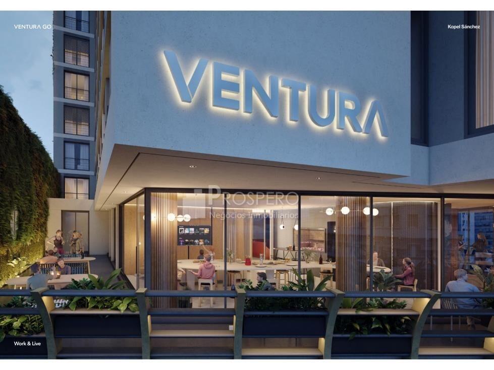VA1389 venta apto 1 dormitorio VENTURA GO Tres Cruces