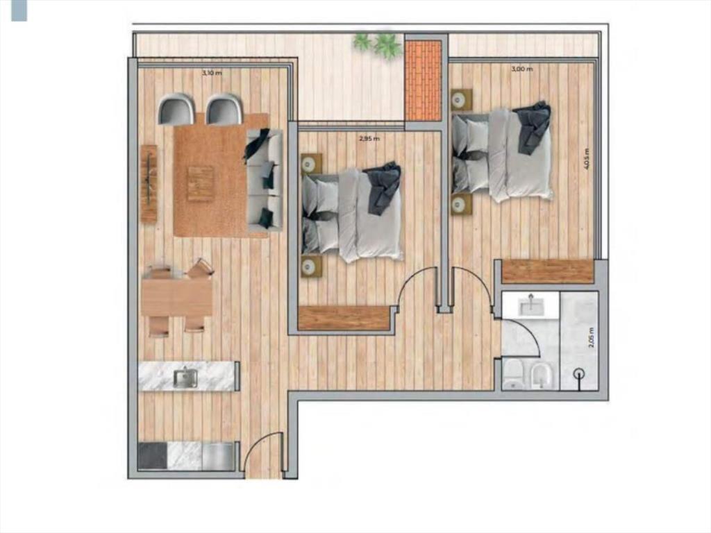 Apartamento en Lagomar 2 dormitorios con piscina