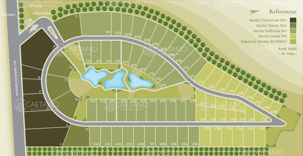 Venta terrenos zona Edificios Caracoles Ciudad