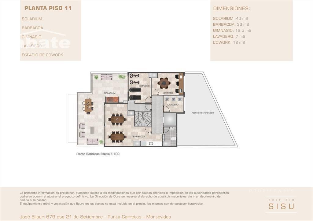 Venta apartamento monoambiente en Punta Carretas
