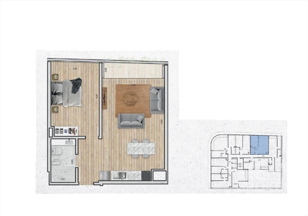 Apartamento de un dormitorio en venta en Pocitos Nuevo - 10