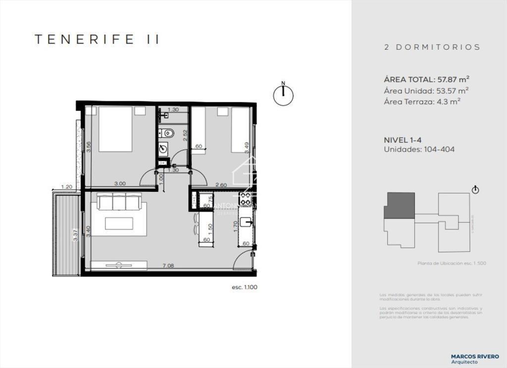 Venta apartamento dos dormitorios Maldonado