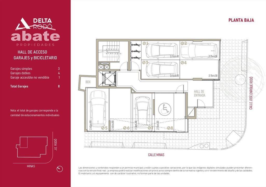 Venta apartamento 2 Dormitorios en Cordón con balcón al fre