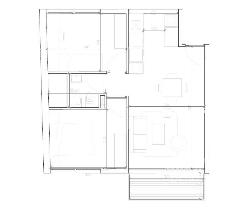 Venta apartamento dos dormitorios en La Blanqueada- 112