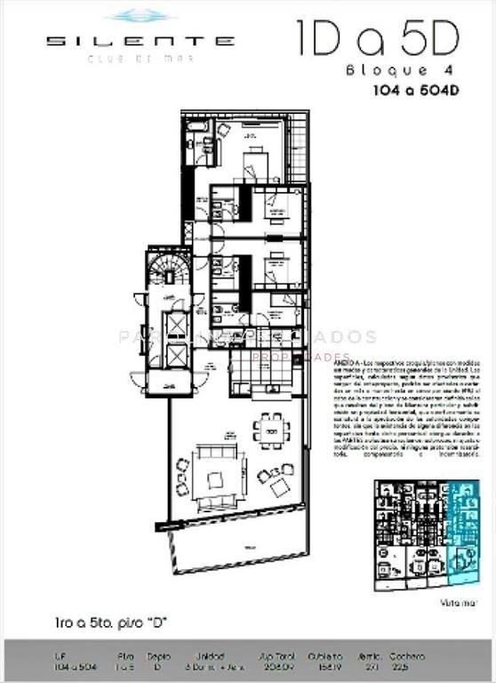 Apartamento en venta, edificio Silente-Punta del
