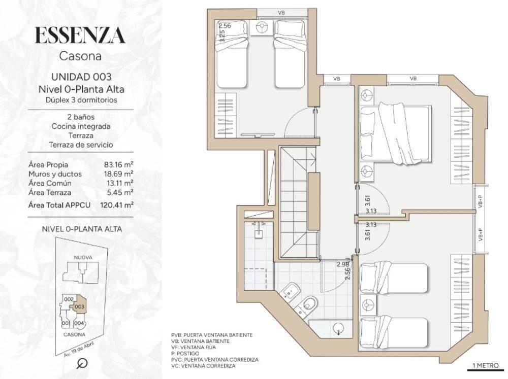 Venta apartamento 3 dorm en Prado, 19 de Abril y Agraciada