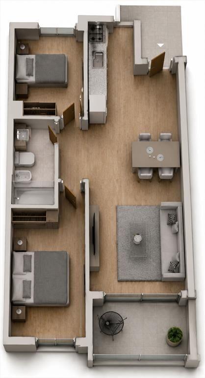 VENTA APARTAMENTO 2 DORMITORIO INTERIOR - CORDON