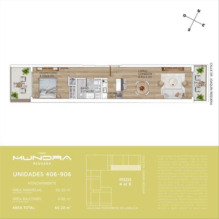 VENTA APARTAMENTO EN EL CORDÓN 1 DORMITORIO