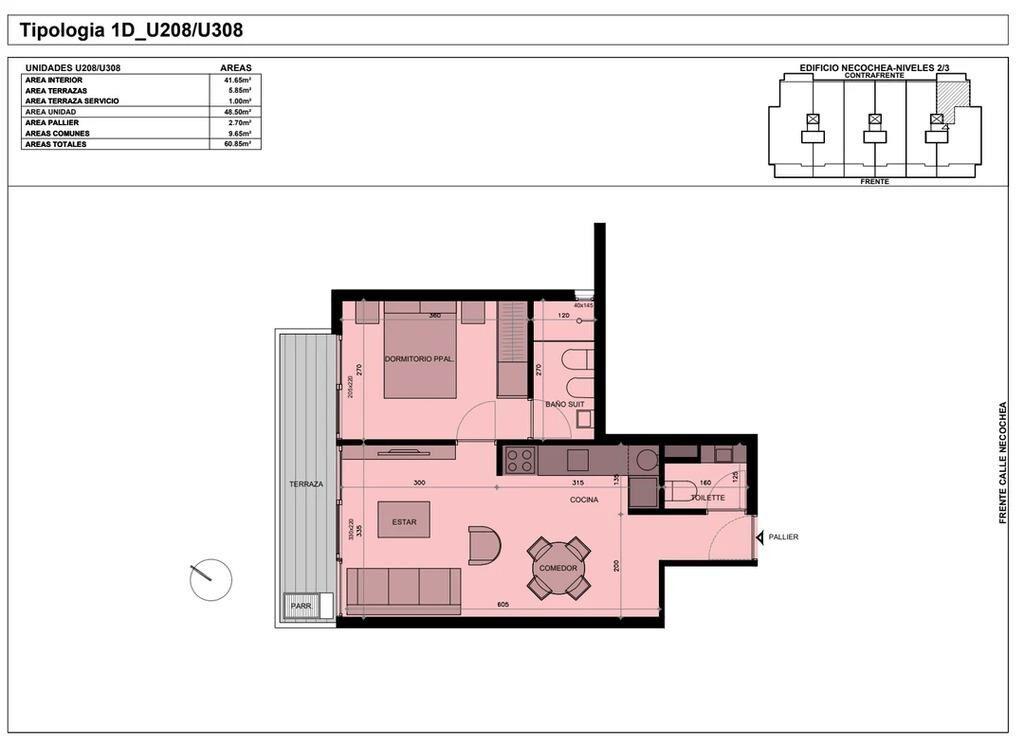 Venta de apartamento de 1 dormitorio en Altos de San Rafael