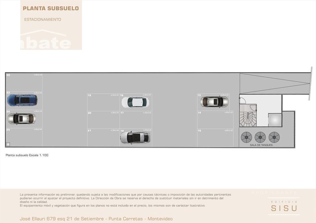 Venta apartamento monoambiente en Punta Carretas