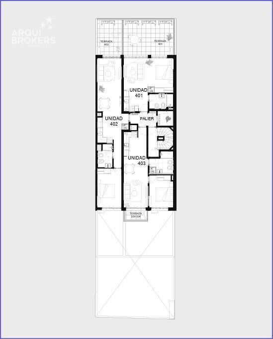 Apartamento penthouse de un dormitorio en venta en Cordón S