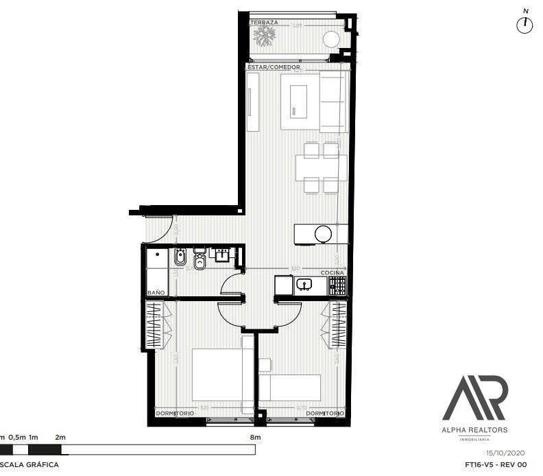 Venta Apartamento De 2 Dormitorios En Tres Cruces