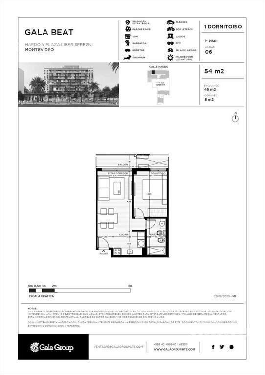 Venta Apartamento 1 dormitorio en Tres Cruces