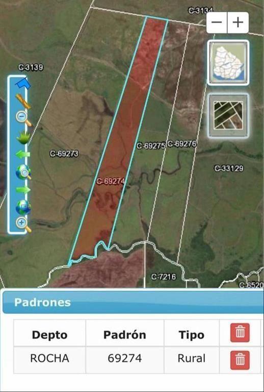 125 HECTÁREAS EN RINCÓN BRAVO, ROCHA