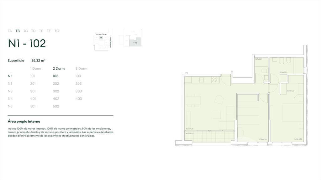 Venta apartamento de 2 dormitorios en Carrasco