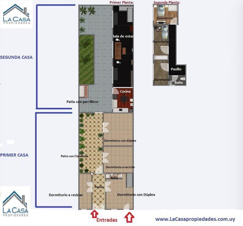 Casa a la venta en Tres Cruces atractiva para reciclar
