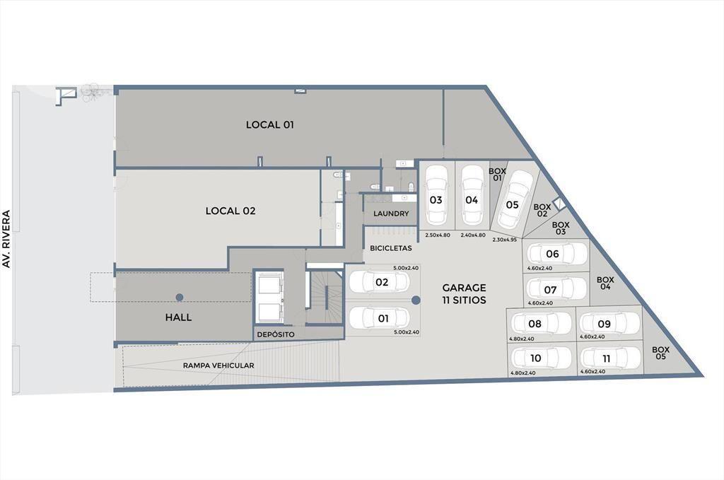 Venta de penthouse de 1 dormitorio con terraza en Pocitos