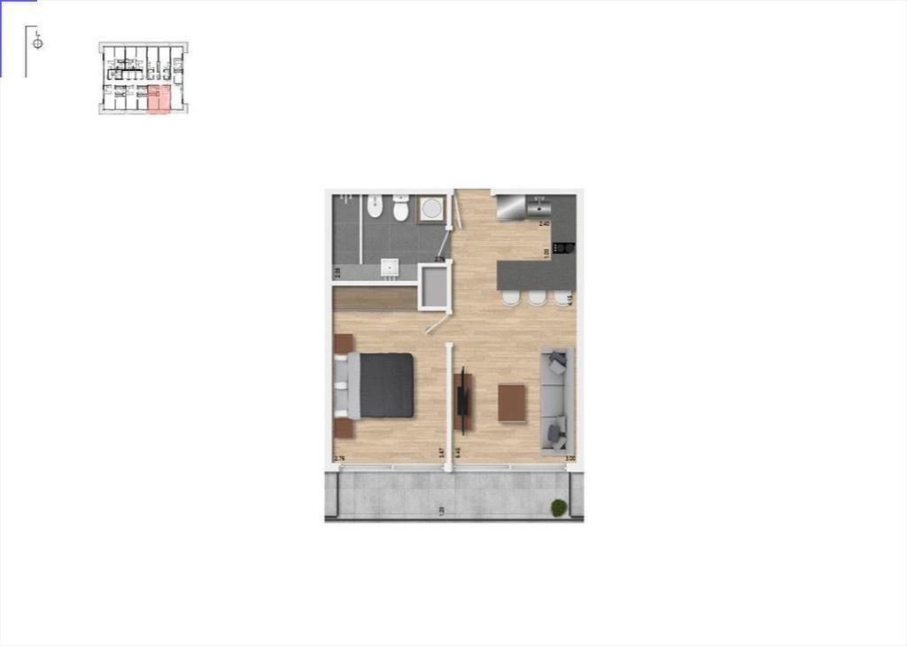 Apartamento de un dormitorio en venta en Buceo - 1303