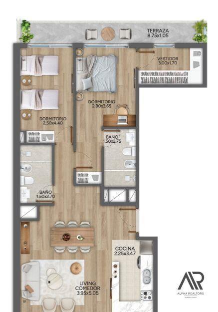Venta Apartamento 1 Dormitorio A Estrenar En Parque Rodó...