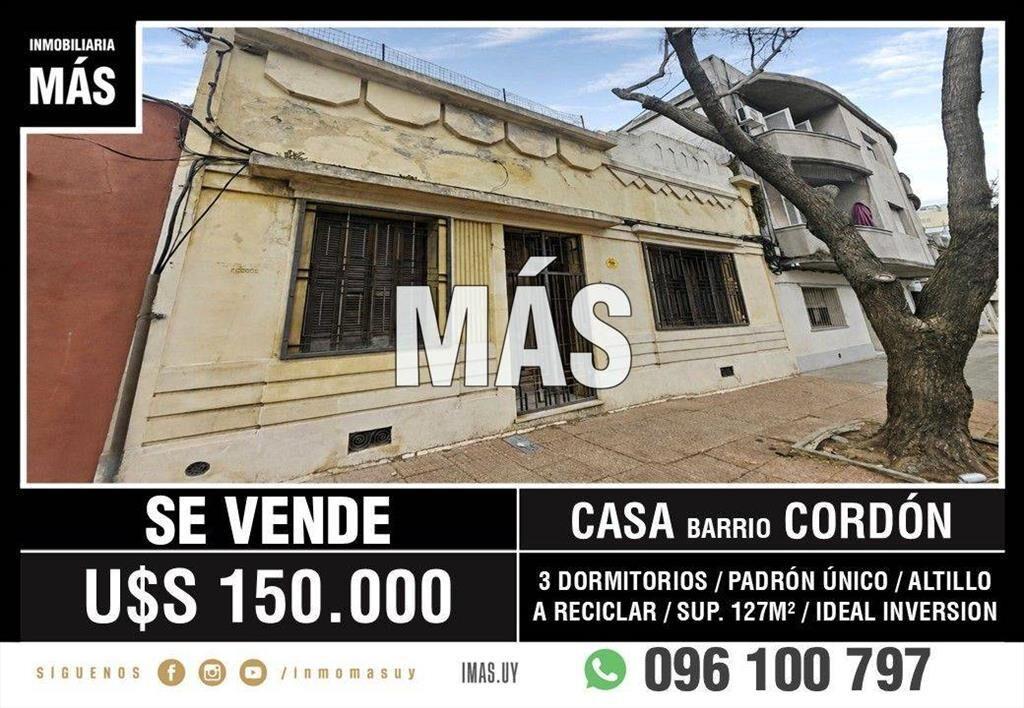 Casa Venta Padrón Único Cordón Montevideo iMas.uy MA *...