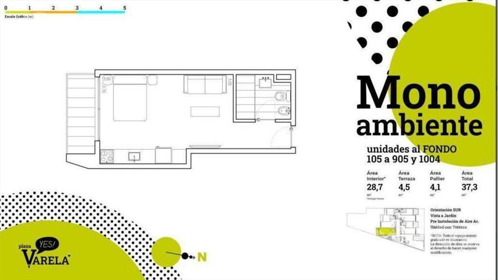 Venta de Monoambiente en Pocitos