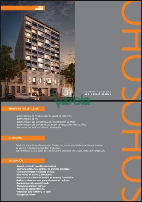 VENTA APTO Cordon, 1 dormitorio, a estrenar, con