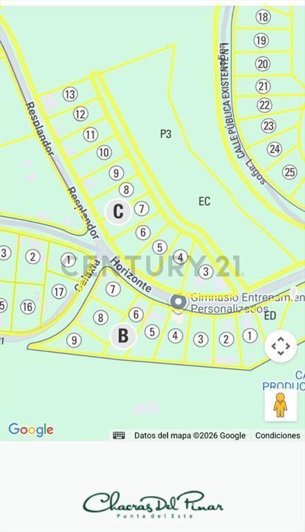 venta de terreno en Chacras del Pinar, Punta Ballena