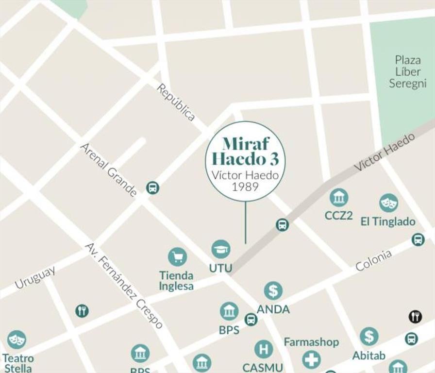 Venta apartamento 1 dormitorio en Cordón