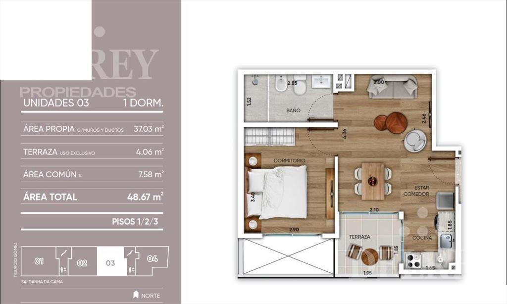 Venta Apartamento - Pocitos Nuevo DELREY PROPIEDADES