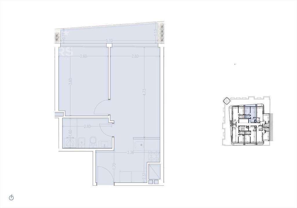 Apartamento de un dormitorio en venta en Palermo -901