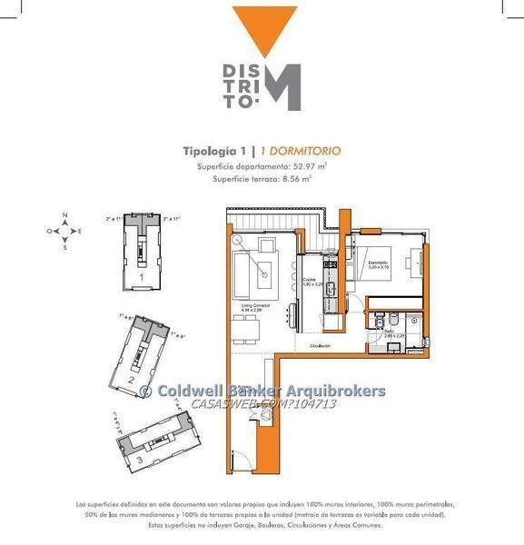 Apartamento de 1 dormitorio en venta en Malvín