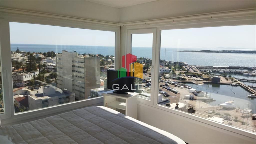 Una vista del Puerto de Punta del Este y la Unica