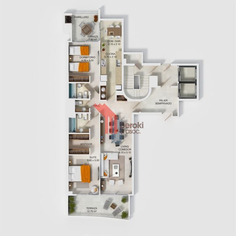 Venta Apartamento 2 Dormitorios Look Brava Parada