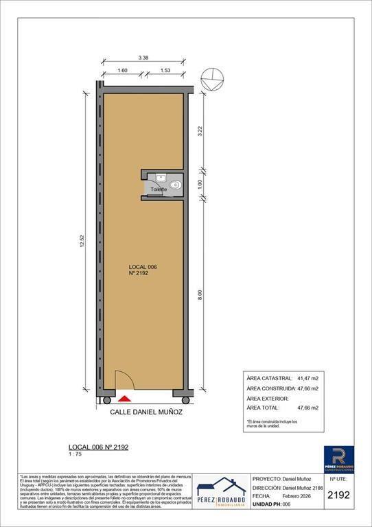 Venta local comercial ubicado al frente - Con renta 6.83% (