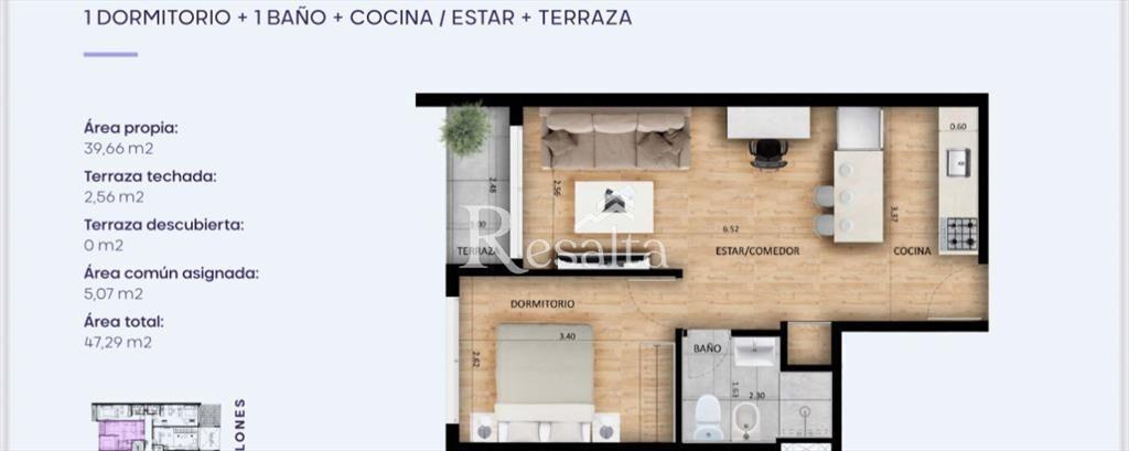 VENTA 1 D CORDON SUR A ESTRENAR
