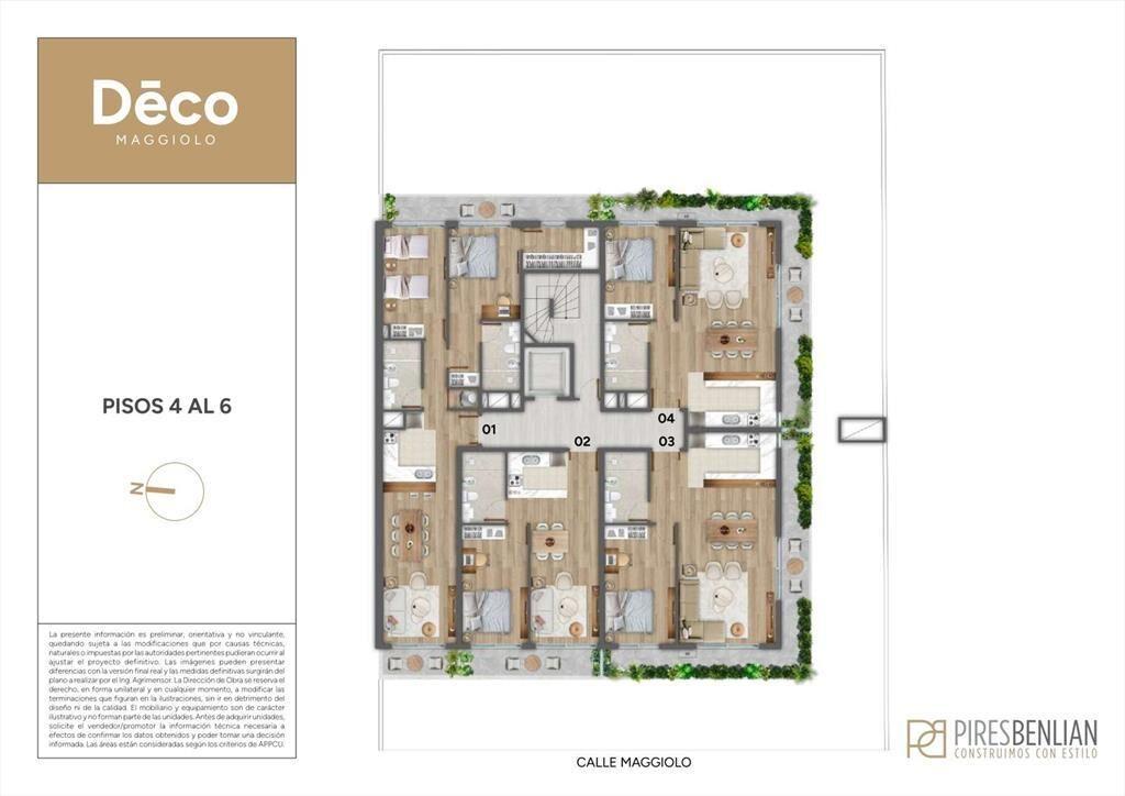 Venta Apartamento 2 Dormitorios en Parque Rodo