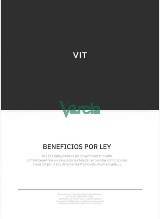 Venta apartamento, La Blanqueada,1 dormitorio, y