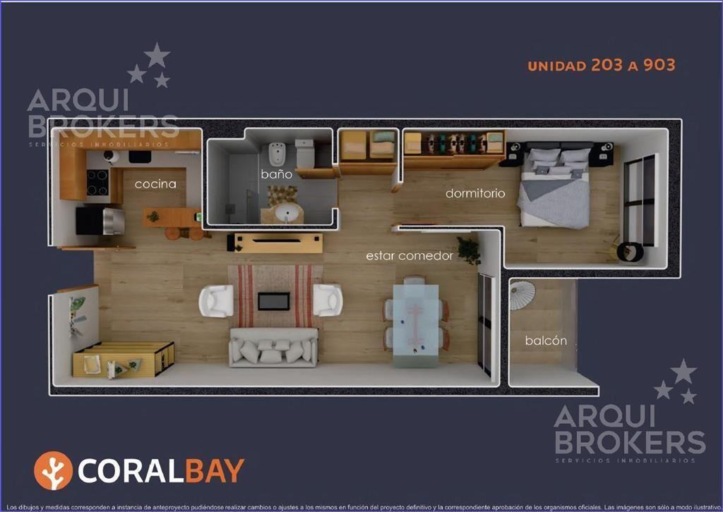 Apartamento de un dormitorio en venta en Parque Batlle - 90