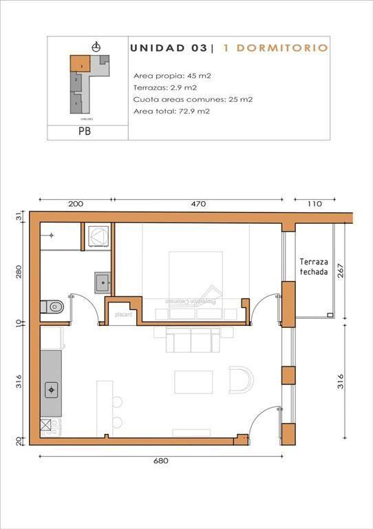 Venta apartamento un dormitorio a estrenar Palermo