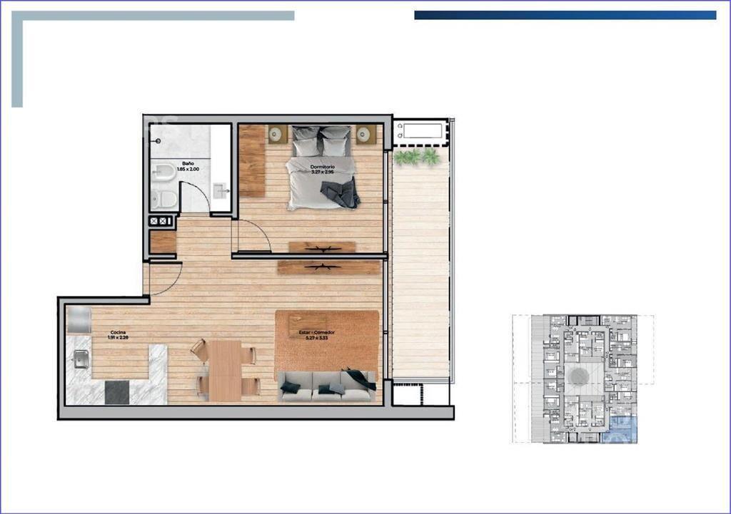 Apartamento de un dormitorio en venta en Pocitos Nuevo - 5