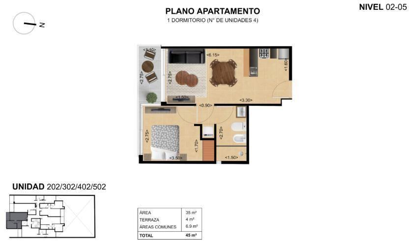 Venta Apartamento 1 Dormitorio en Cordon