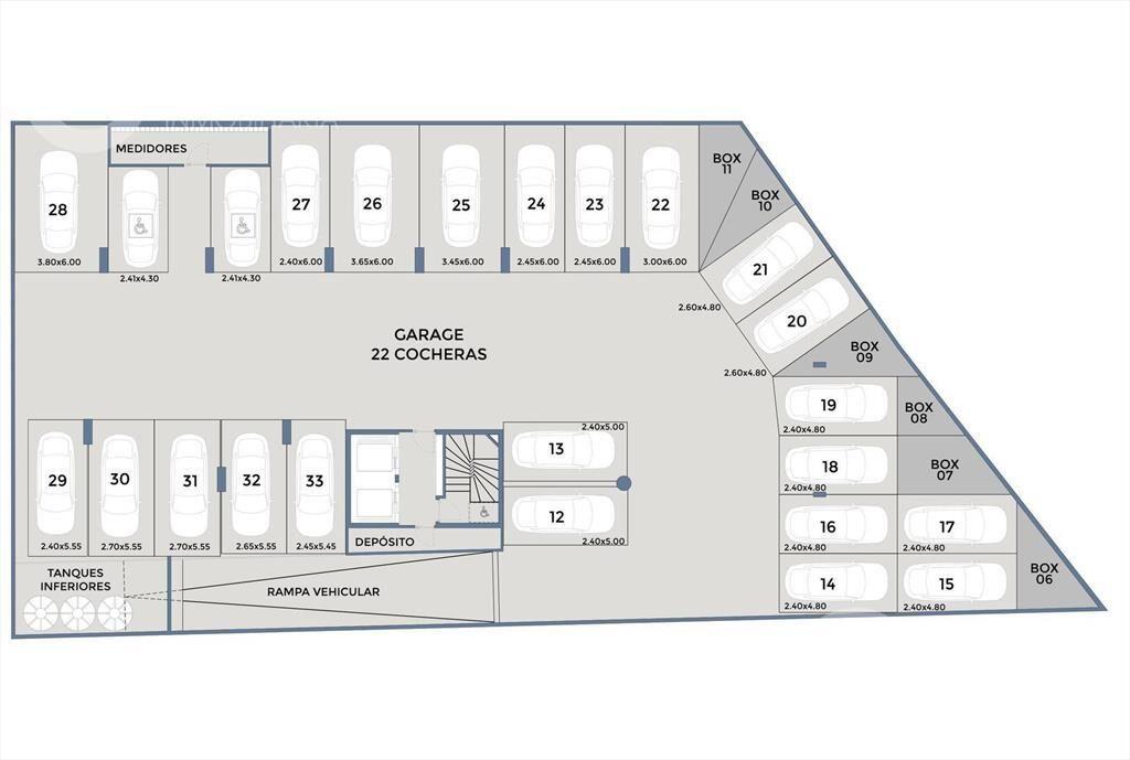Venta de apartamento de 1 dormitorio con terraza en Pocitos