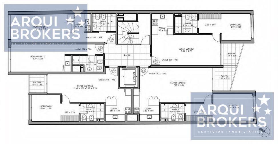 Apartamento monoambiente en venta en Pocitos-604