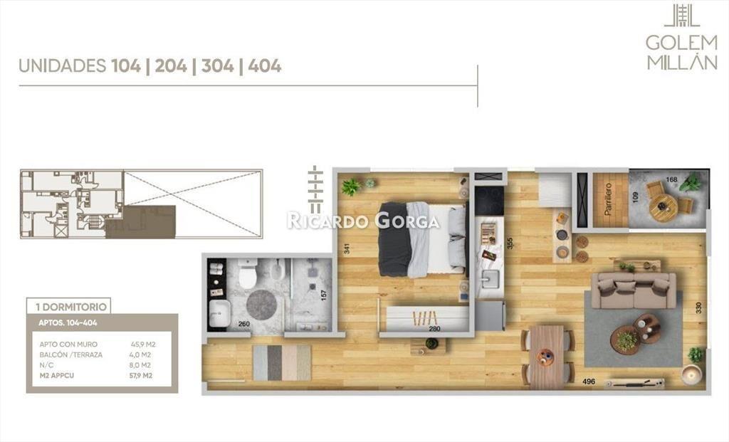 Ley de vivienda promovida  Venta Apartamento 1 dormitori...