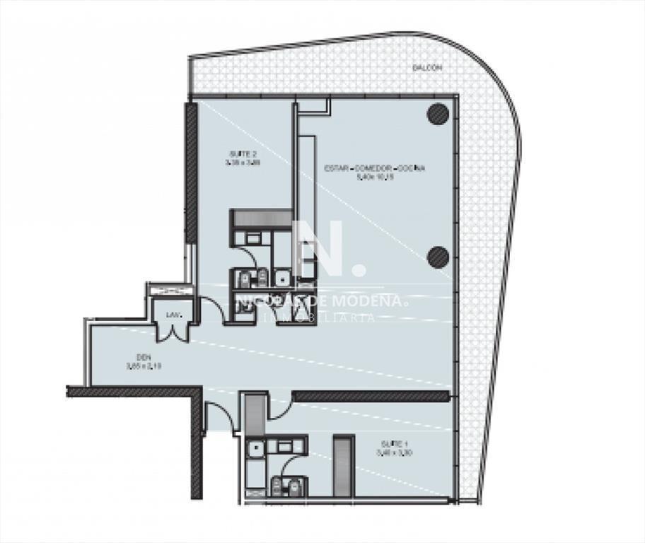 Espectacular departamento de 2 dormitorios a del