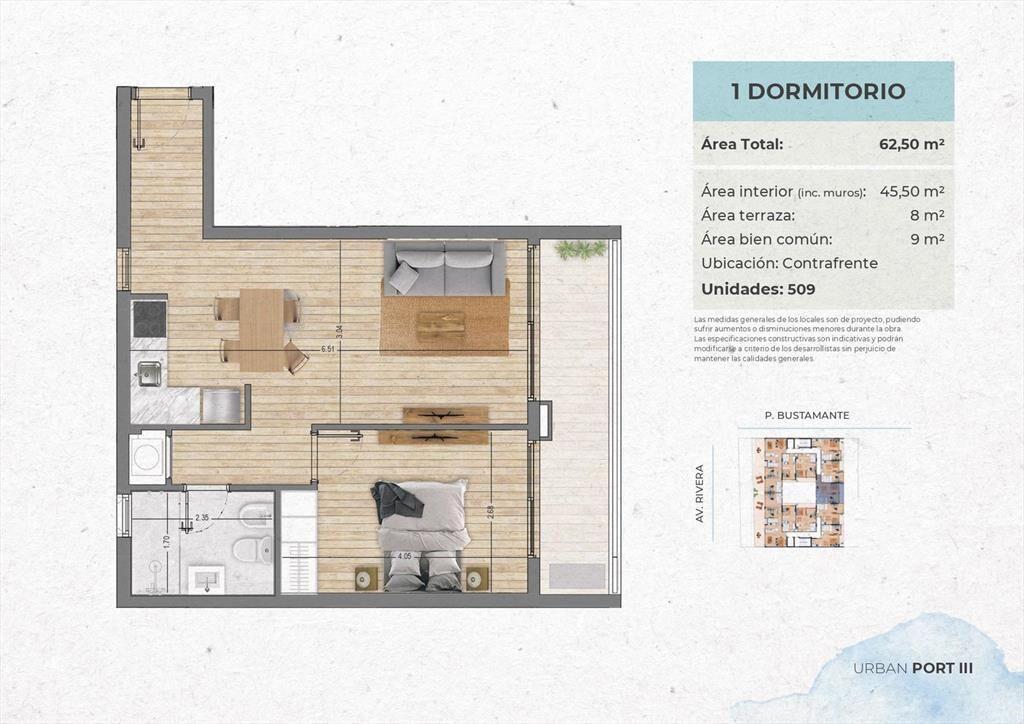 Venta Apartamento 1 Dormitorio en Buceo