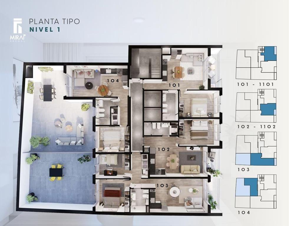 Venta Apartamento 1 Dormitorio en Cordon