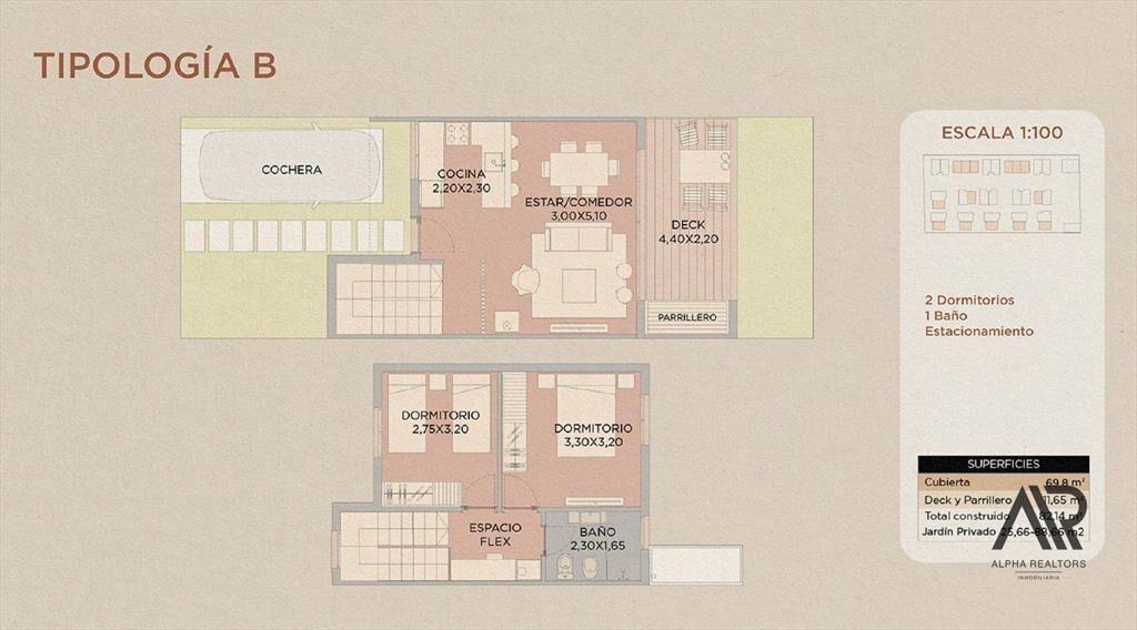 Casa en venta de 2 dormitorios c/ cochera en Solymar