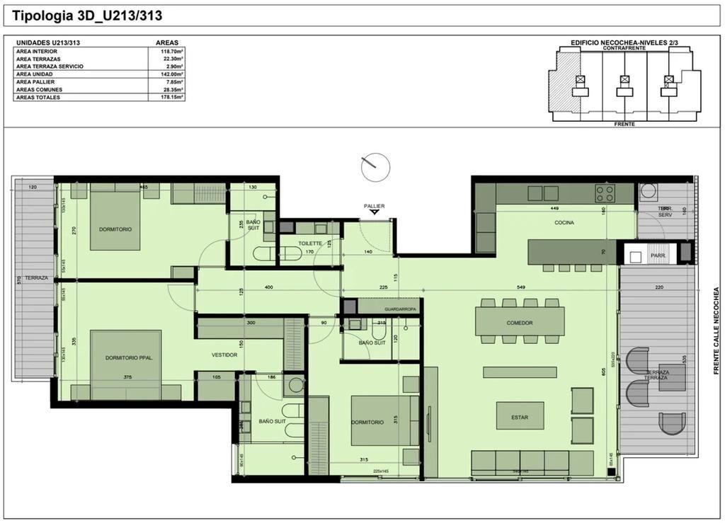 Venta apartamento 3 dormitorios en Altos de San Rafael
