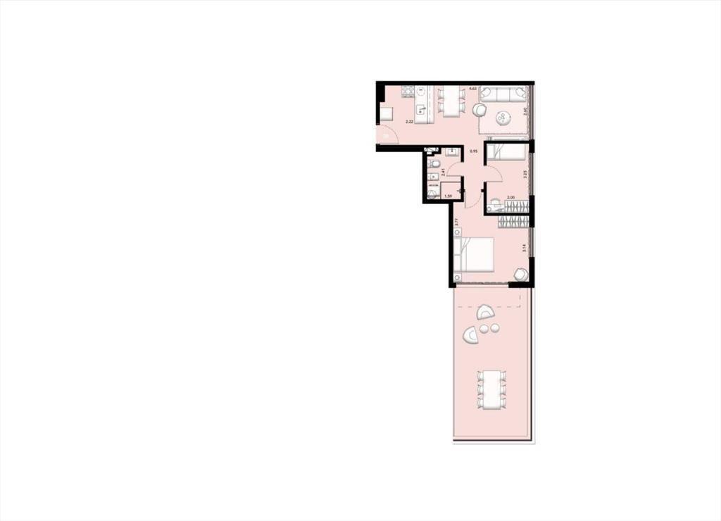Apartamento de 2 dormitorios en alquiler en Cordón - 1208